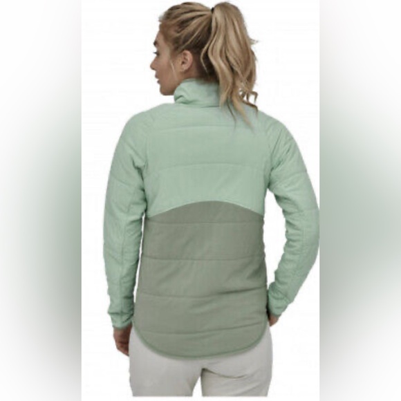 Patagonia W's M Pack In Jacket Color-block Green - Picture 11 of 13
